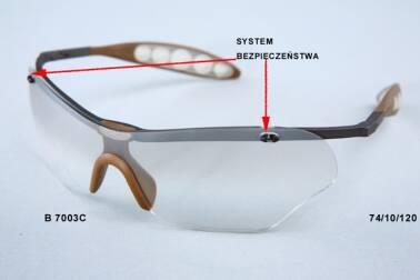 RBK SPORTOWE OKULARY NA NARTY,  B 7003 C